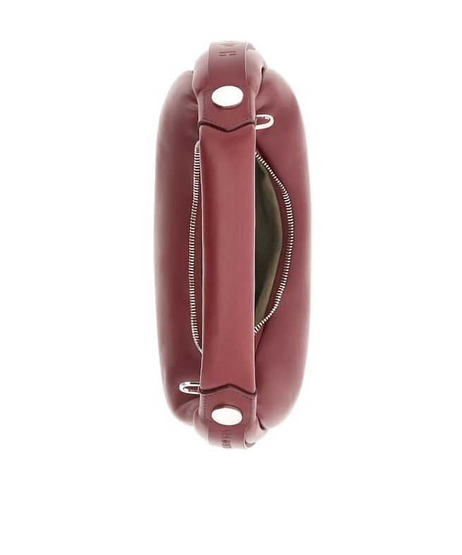 Hogan Bam Bam Hobo Bag Medium Burgundy In Red