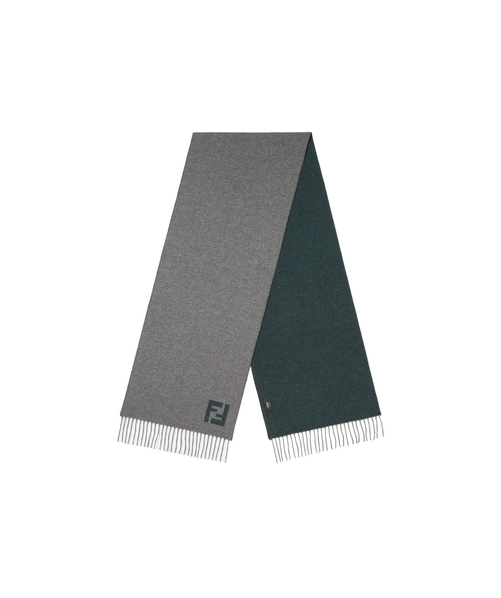 Fendi Wool And Cashmere Scarf In Gray