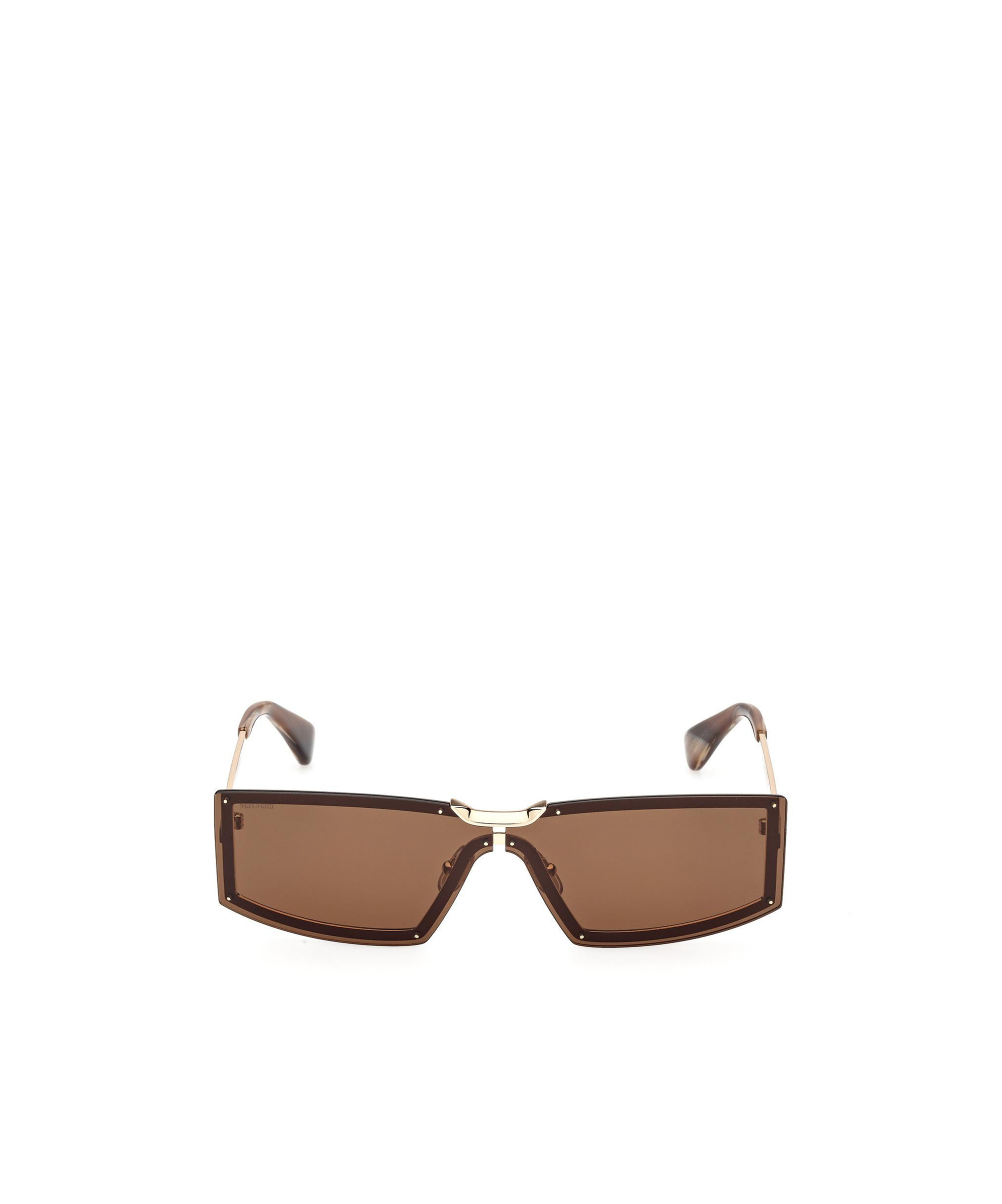 Max Mara Logo Sunglasses In Brown