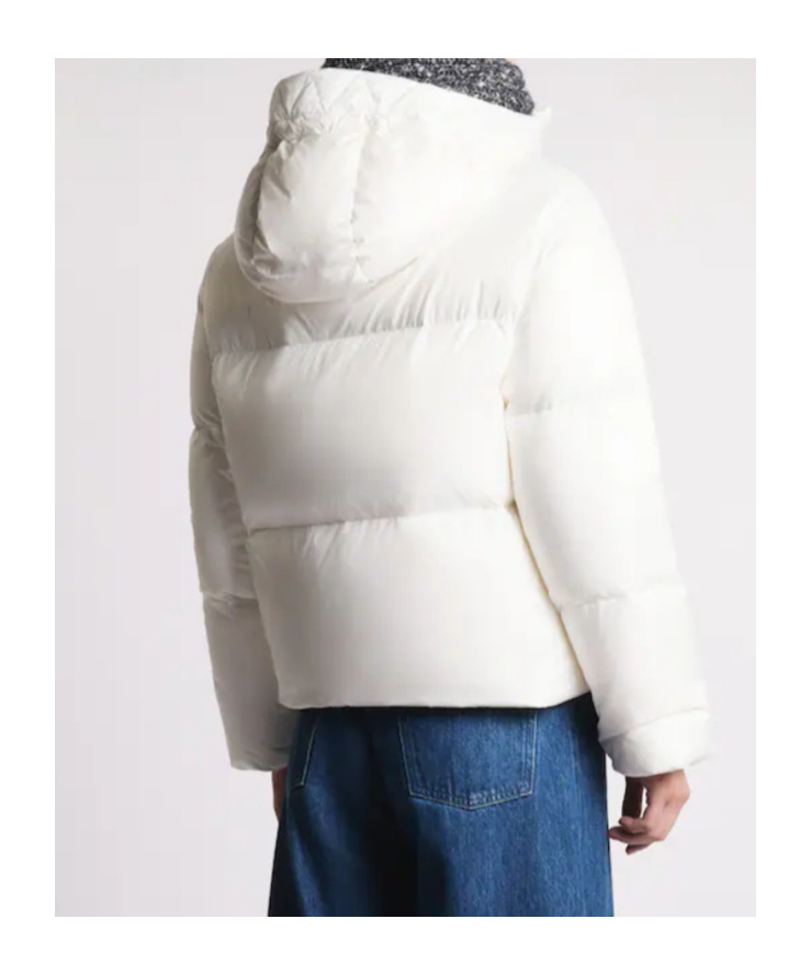 Fay Hooded Down Jacket In White