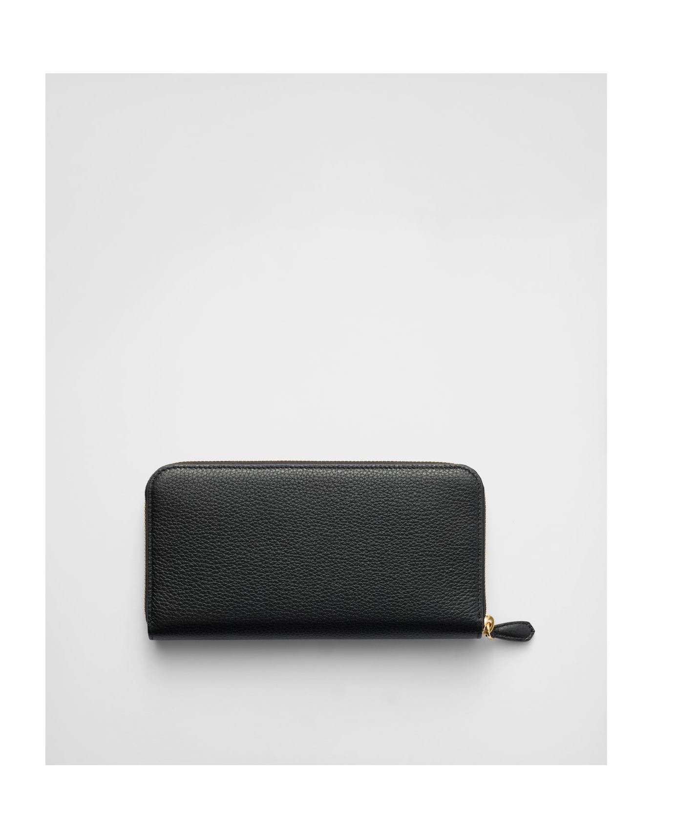Prada Large Leather Wallet In Black