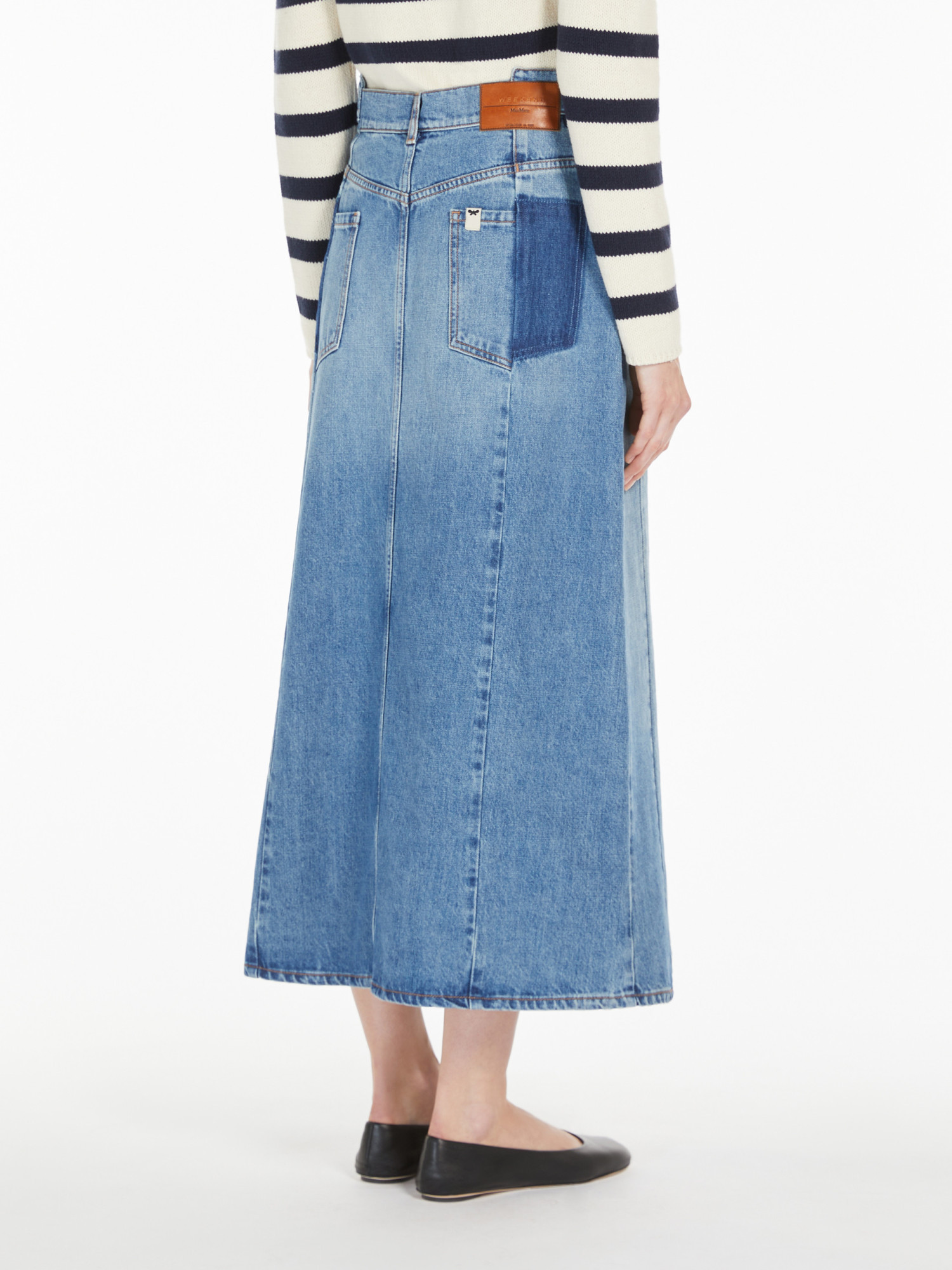 Weekend Max Mara Belt-loop Skirt In Blue