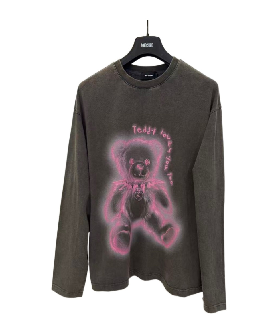We11 Done Long-sleeved Sweatshirt In Gray