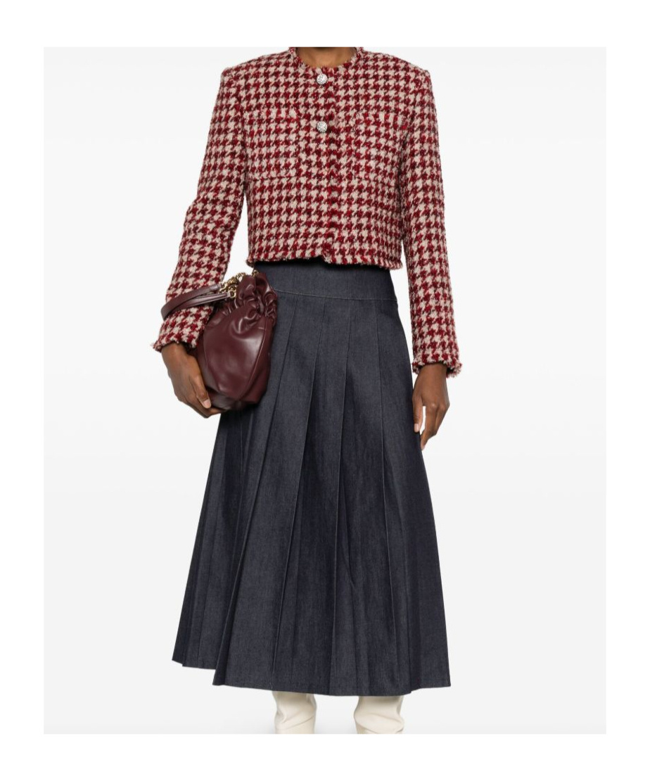 Liu •jo Cropped Casual Jacket In Red