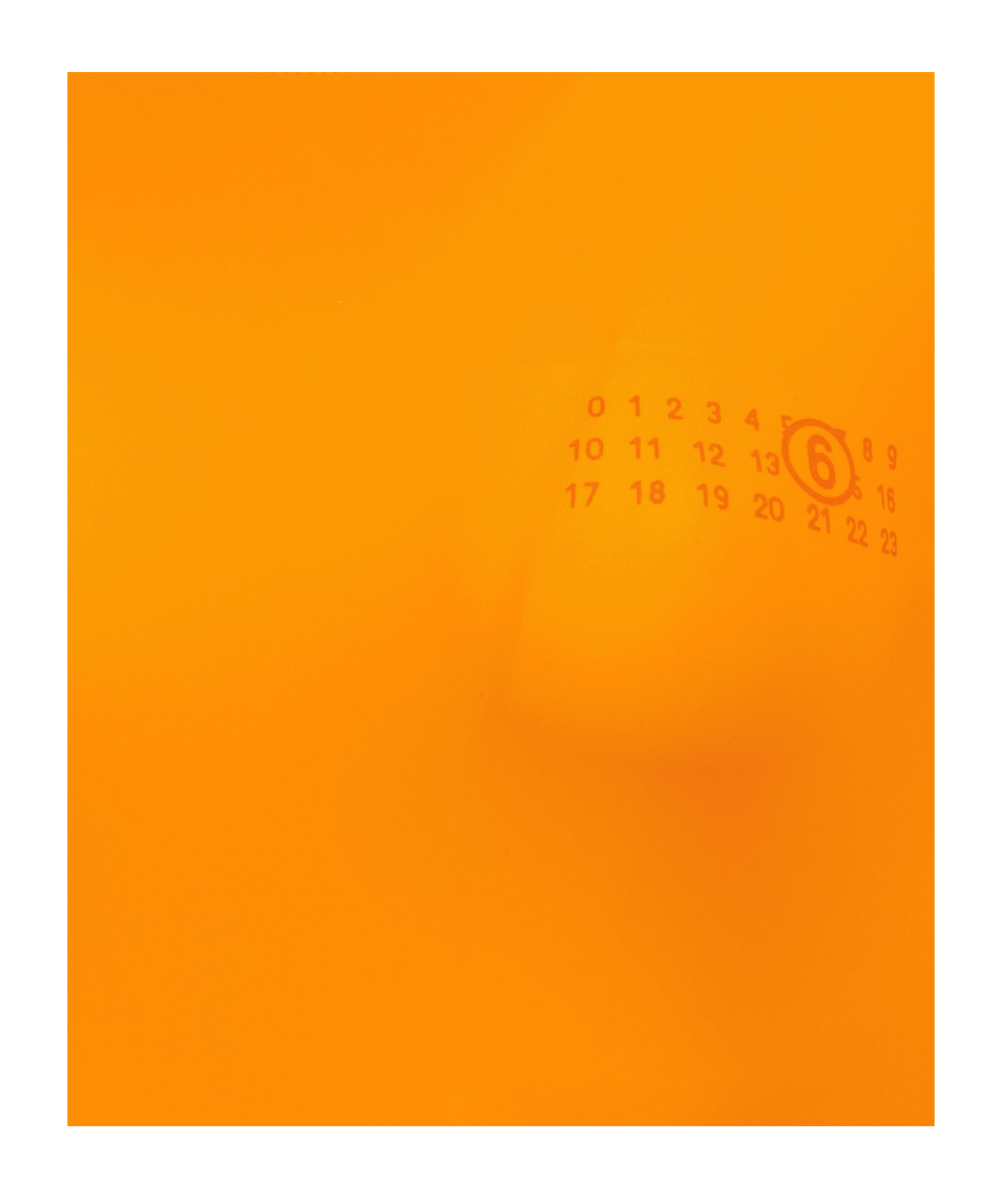 Mm6 Maison Margiela Orange Lycra Jersey Bodysuit In Orange