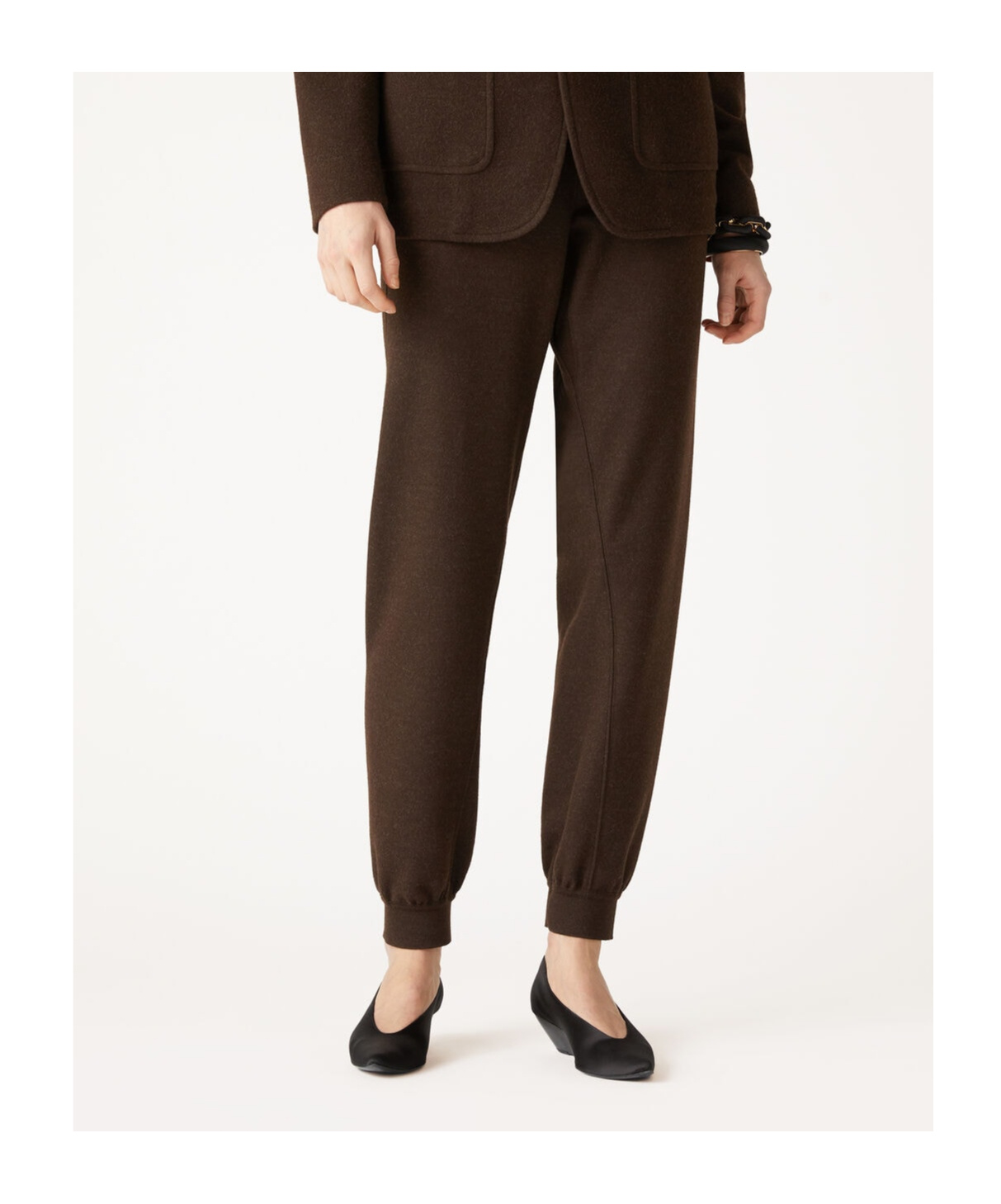 Loro Piana Drawstring Knit Pants In Black