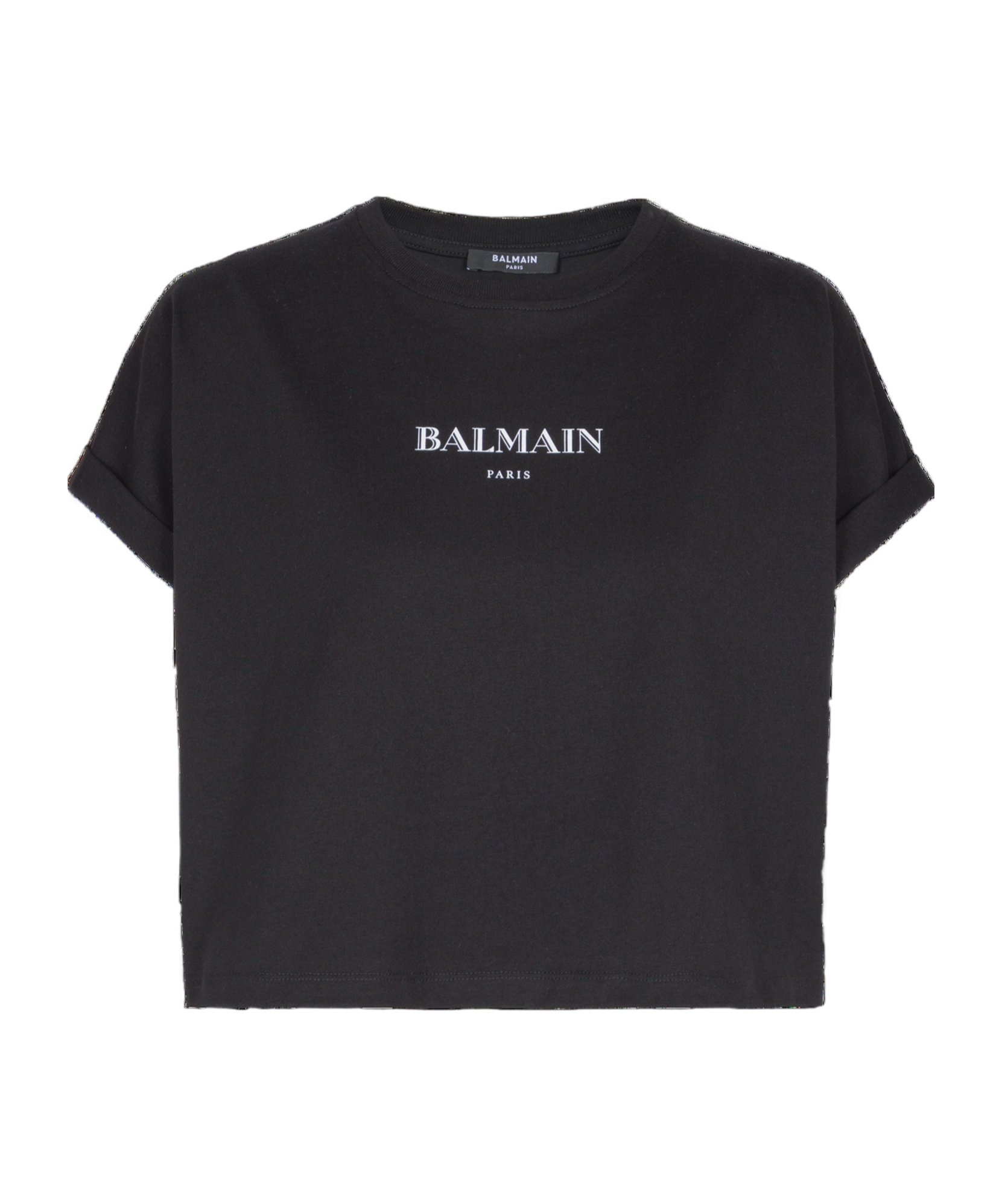 Balmain Logo-print Short-sleeve T-shirt In Black