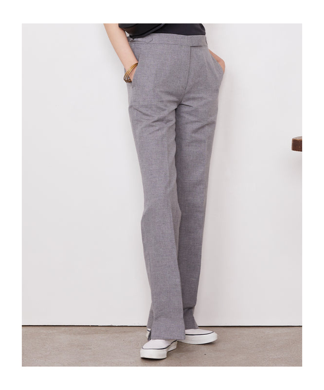 Shop Officine Generale Ilenia Trousers In Gray