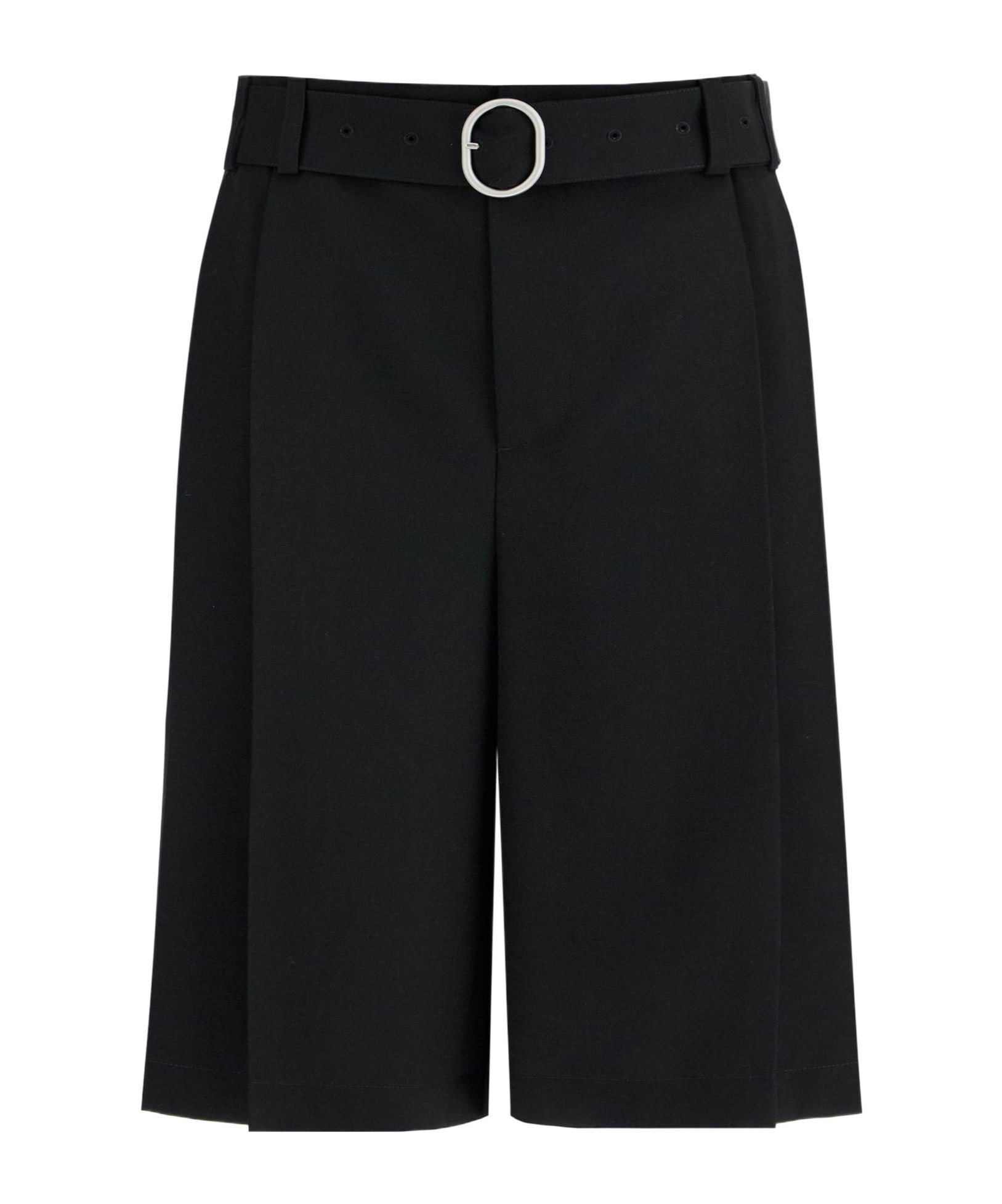 Jil Sander Gabardine Bermuda Shorts In Black