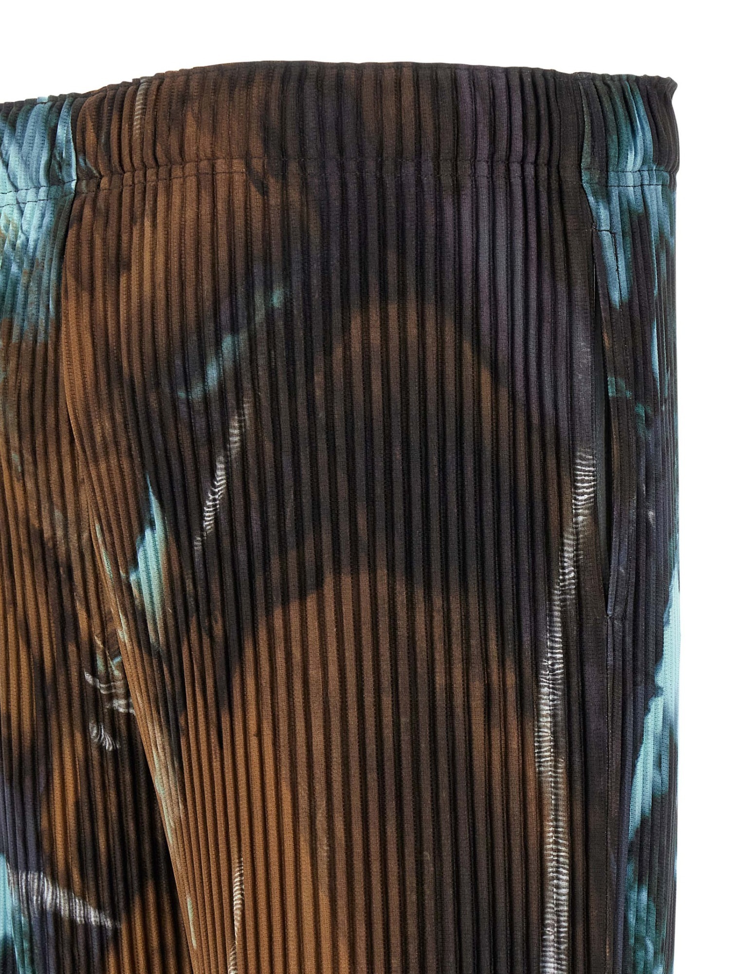 Issey Miyake Ns Brown Agate Graphic-print Knitted Trousers In Multi