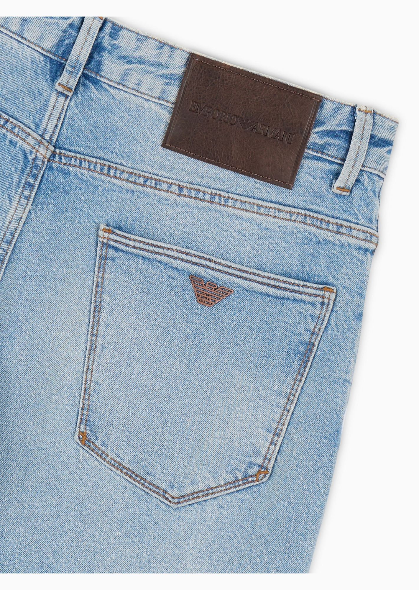Emporio Armani Multi-pocket Jeans In Blue