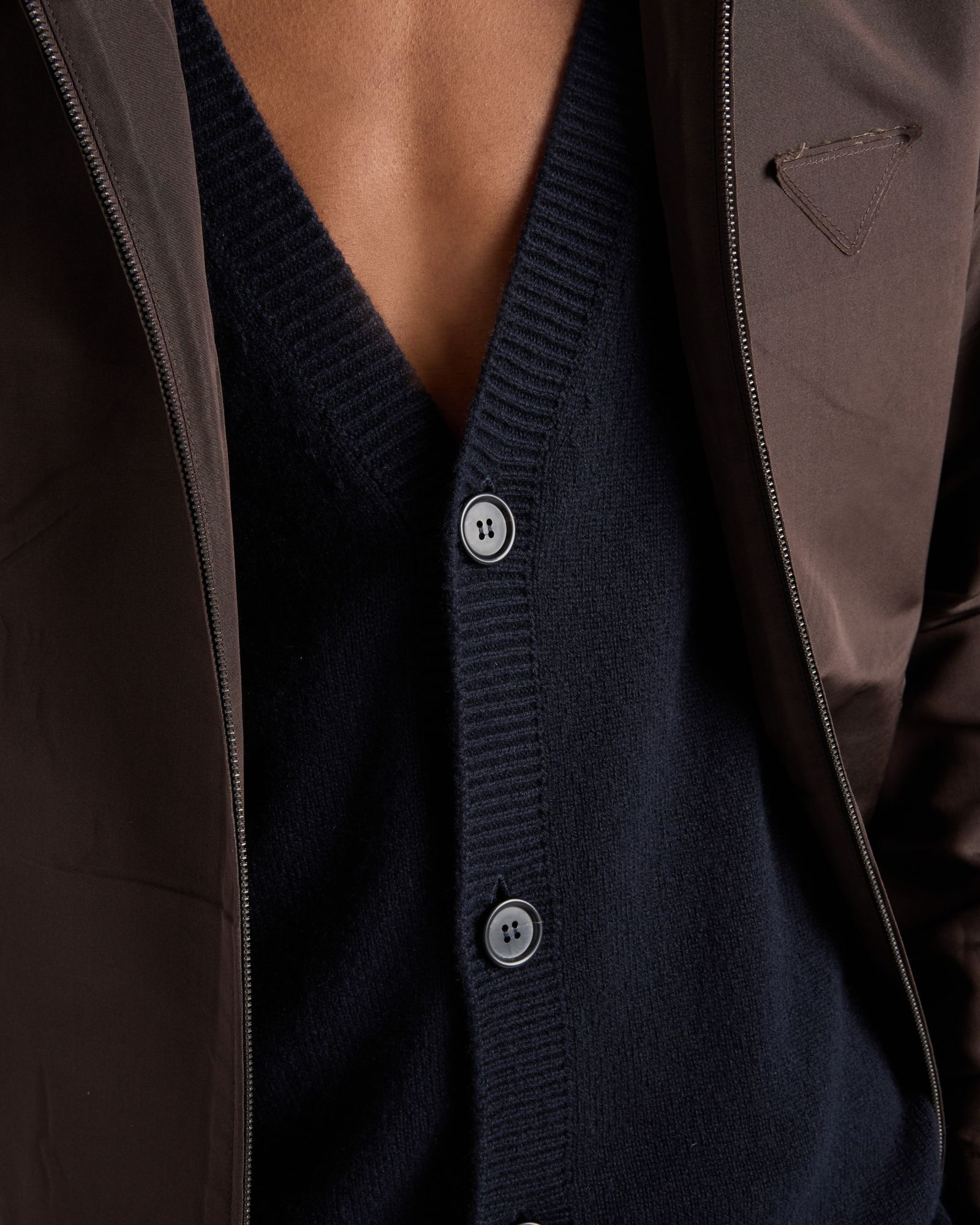 Prada Cashmere Cardigan In Blue