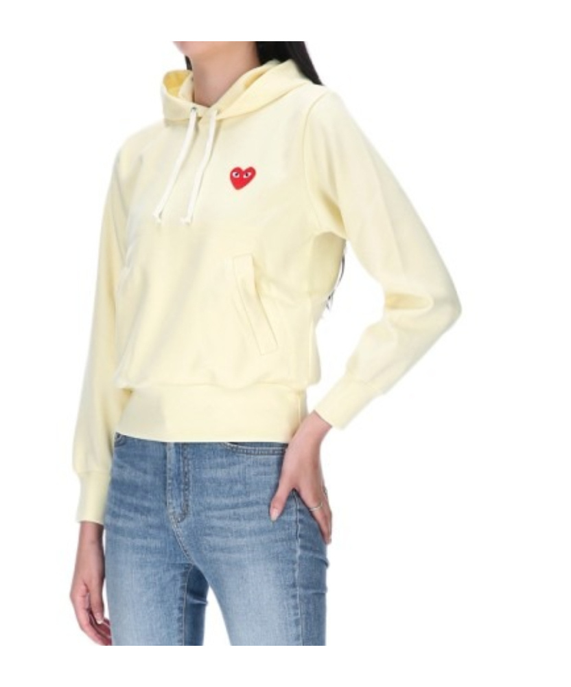 Shop Comme Des Garçons Logo Hooded Sweater