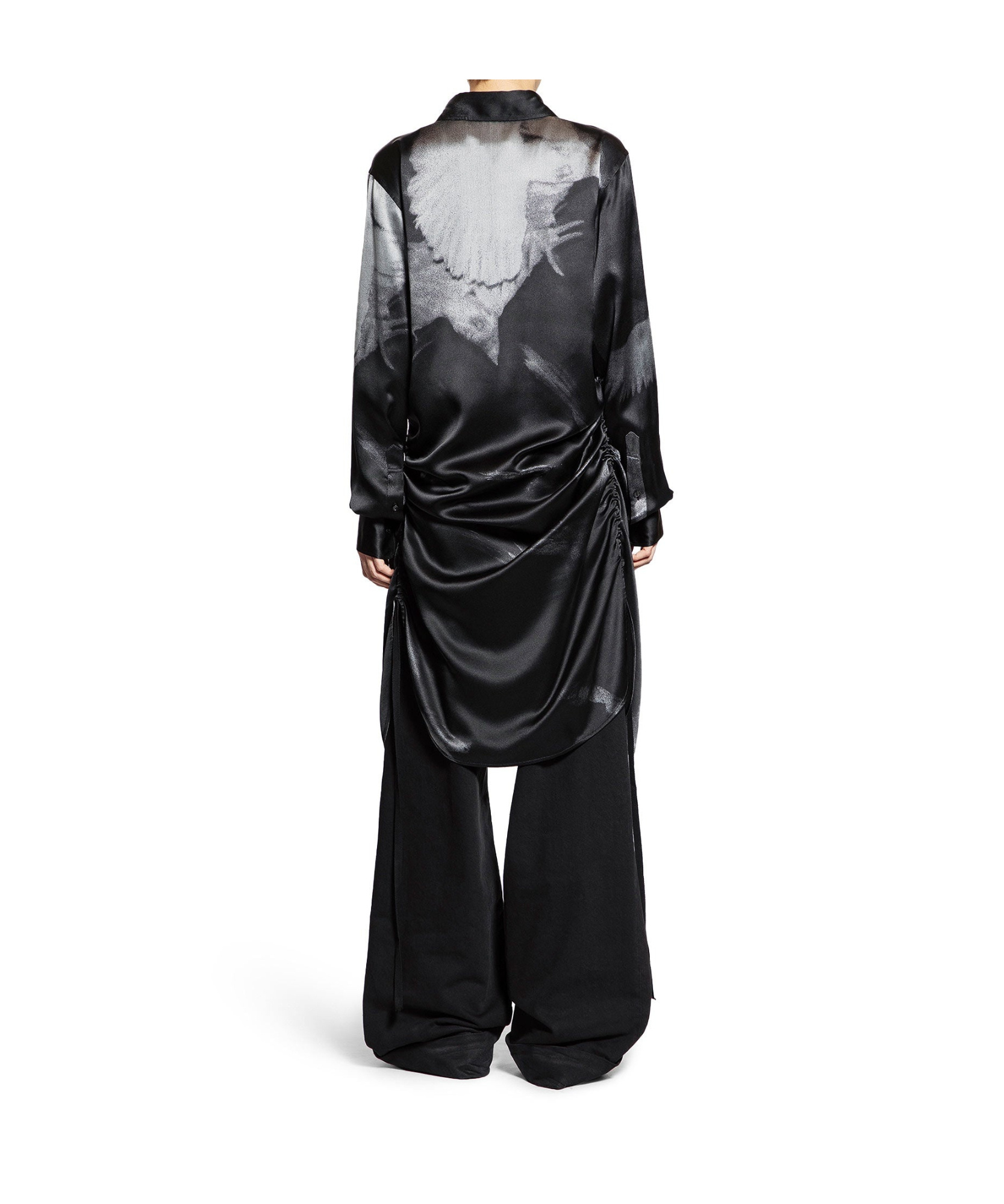 Ann Demeulemeester Long Sleeve Shirt In Multi