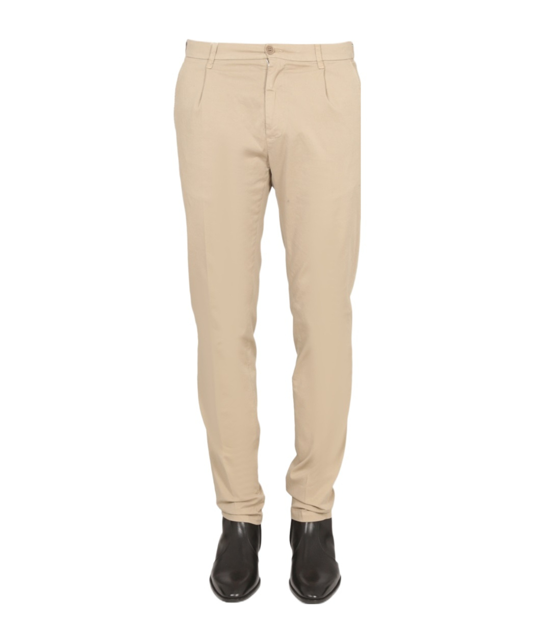 ASPESI PLEAT-DETAIL STRAIGHT-LEG TROUSERS