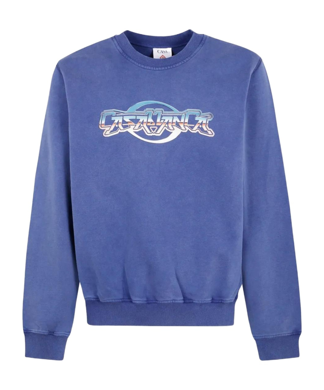 Casablanca Logo Crewneck Sweatshirt In Blue