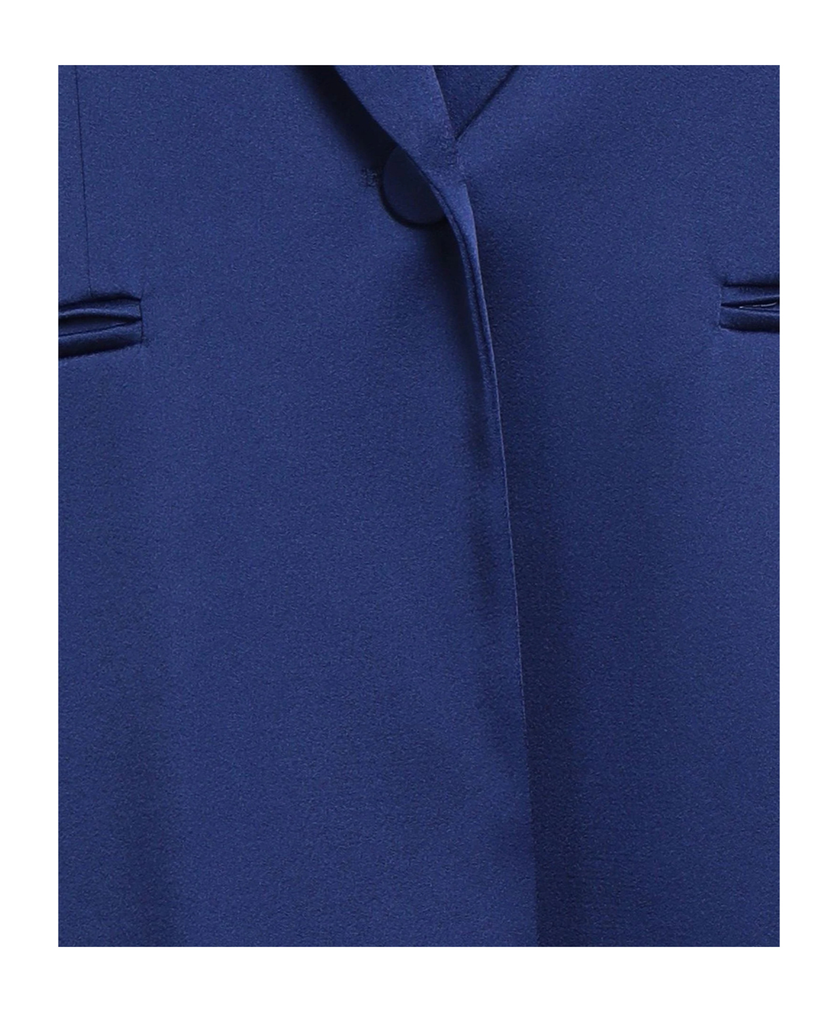 Max Mara Satin Blazer In Blue