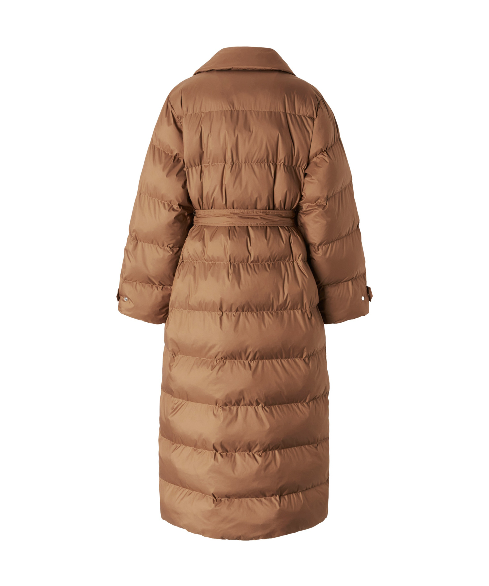 Pinko Taccuino Puffer Coat In Brown