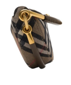 Burberry Womens Brush Bridle Cotton-blend Clutch Bag In Brown
