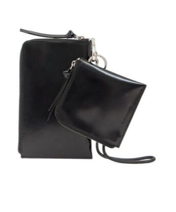 Dries Van Noten Zip Opening And Closing Wallet In Black