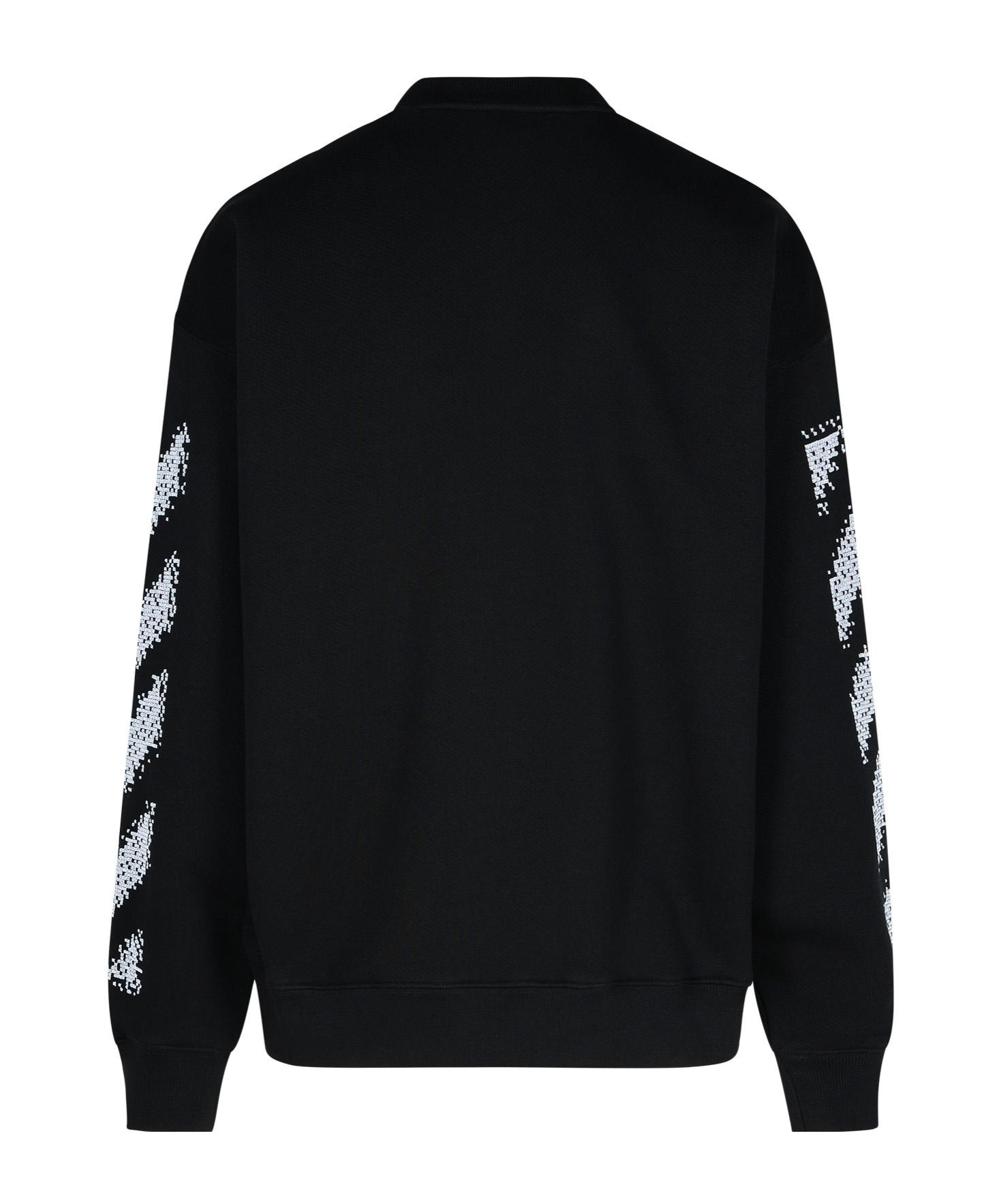 Shop Off-white Crewneck Long-sleeved Sweatshirt In Black