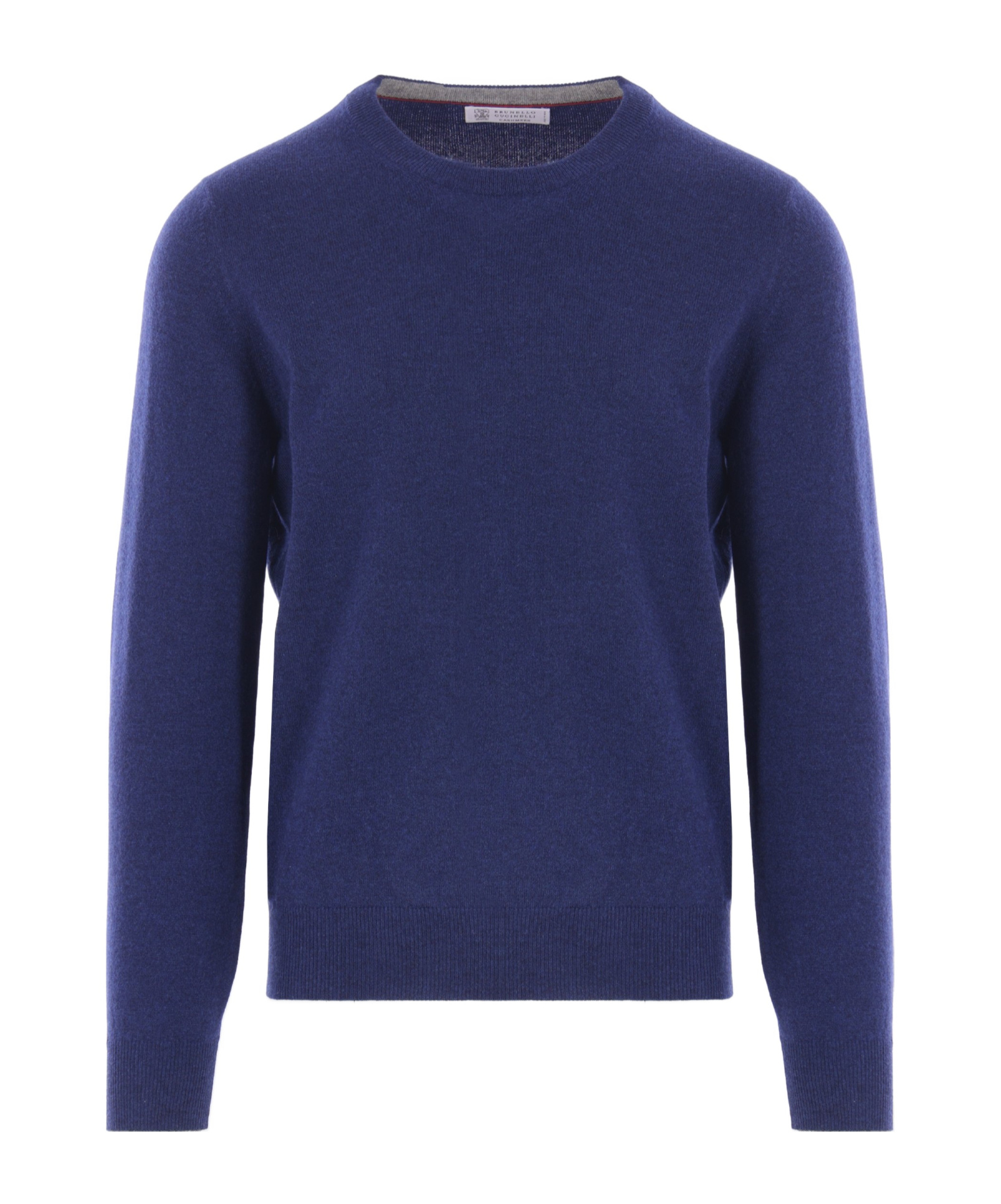 Brunello Cucinelli Relaxed Fit Blue Cashmere Sweater In Blue