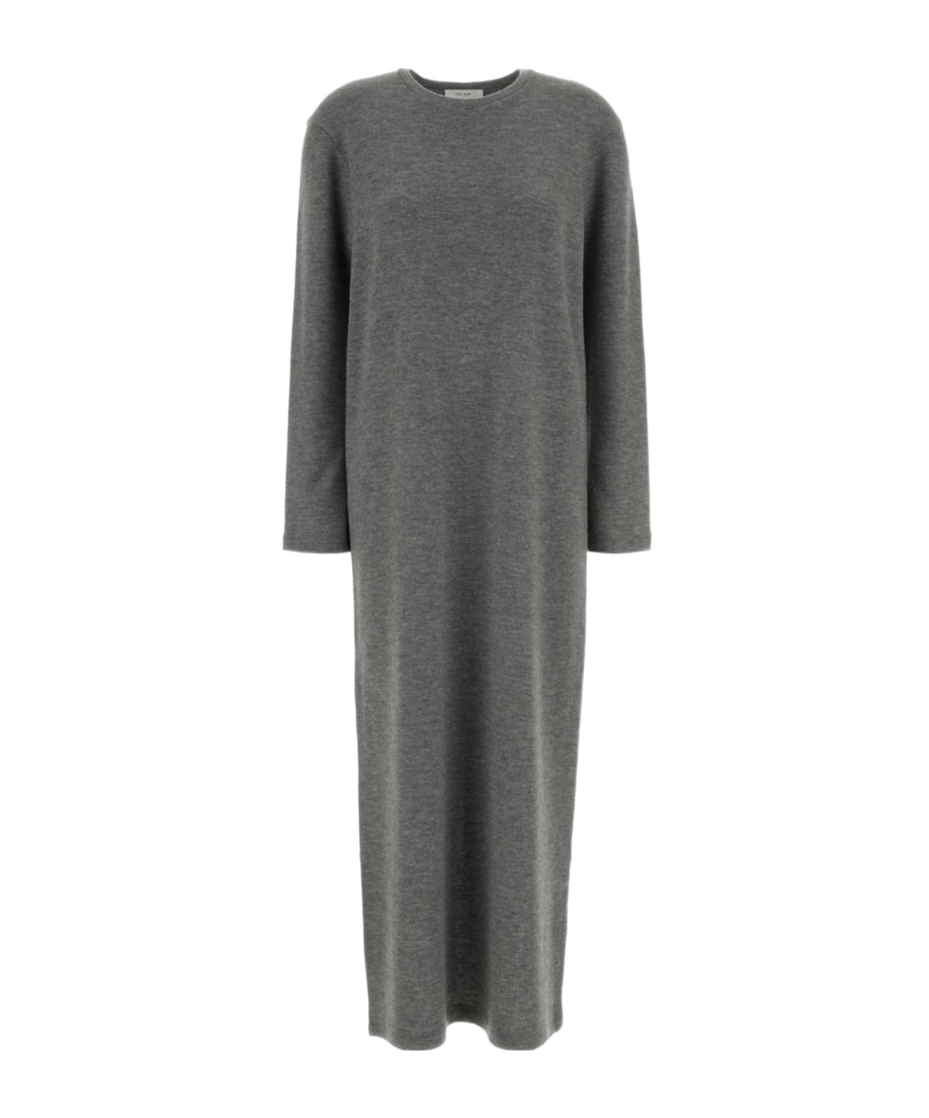 The Row Cashmere Alina Dress Featuring Back Slit In Gray