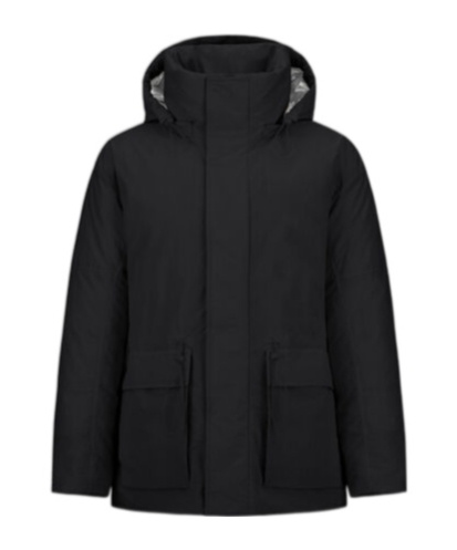 Herno Long-sleeved Parka In Black