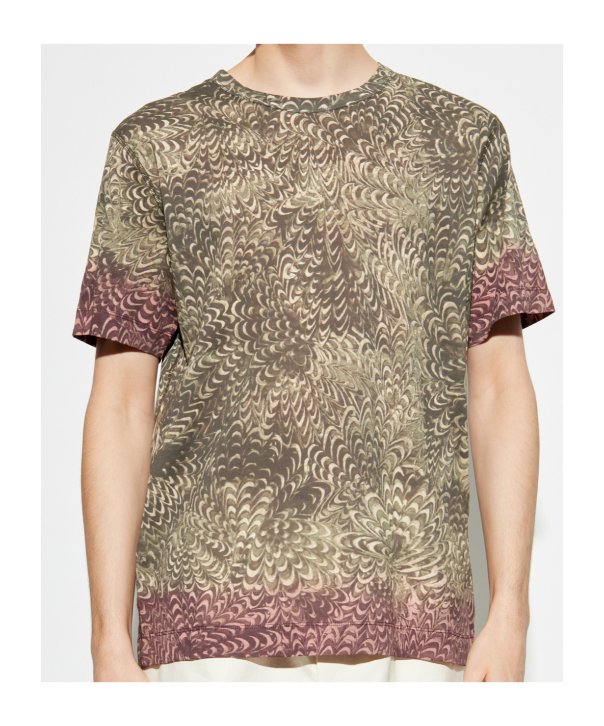 Dries Van Noten Regular Fit T-shirt In Nude