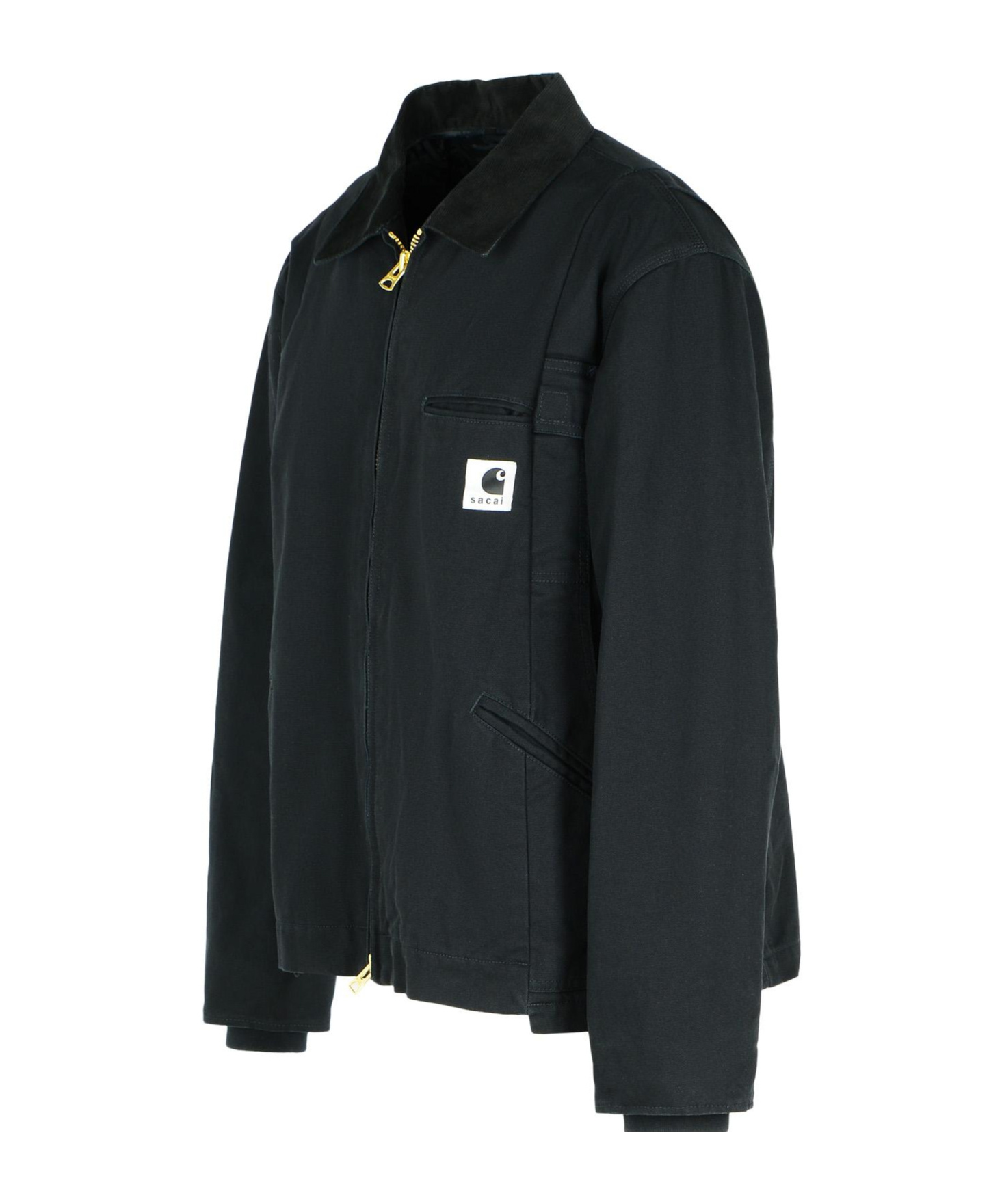 Sacai Carhartt Work Progress Cotton Jacket In Black