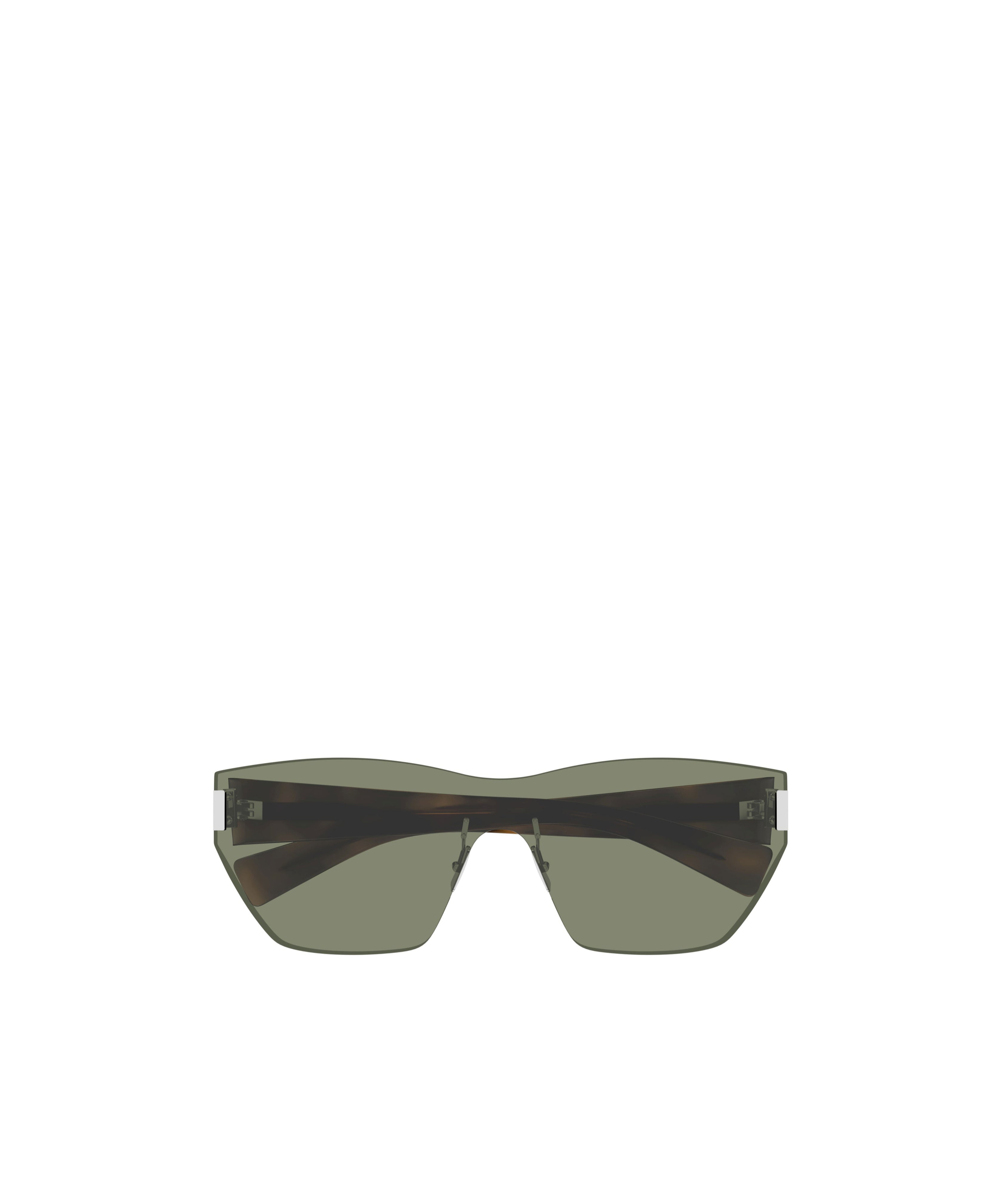 Shop Saint Laurent Cat Eye Sunglasses In Green