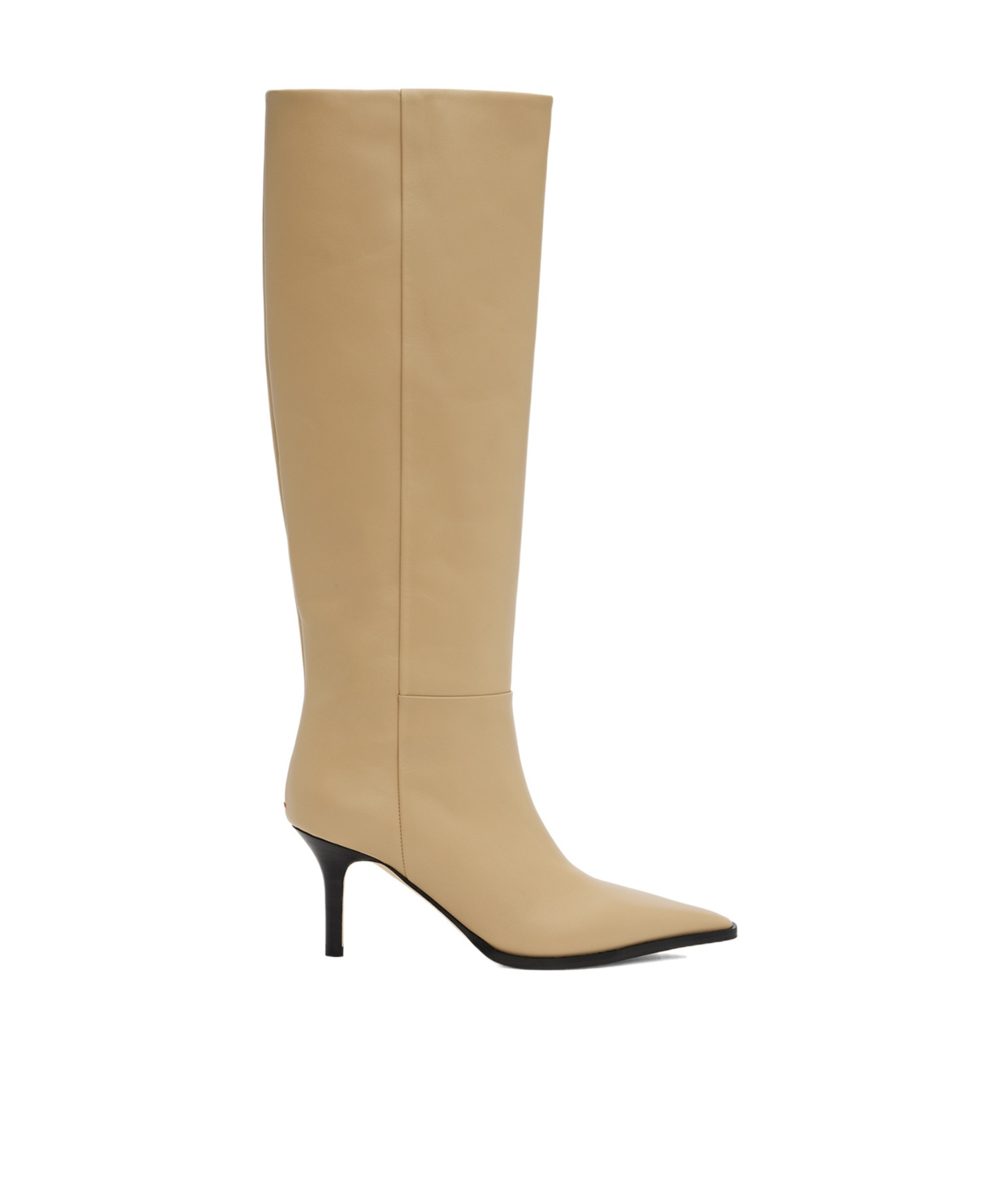 Aeyde Logo Boots In Nude