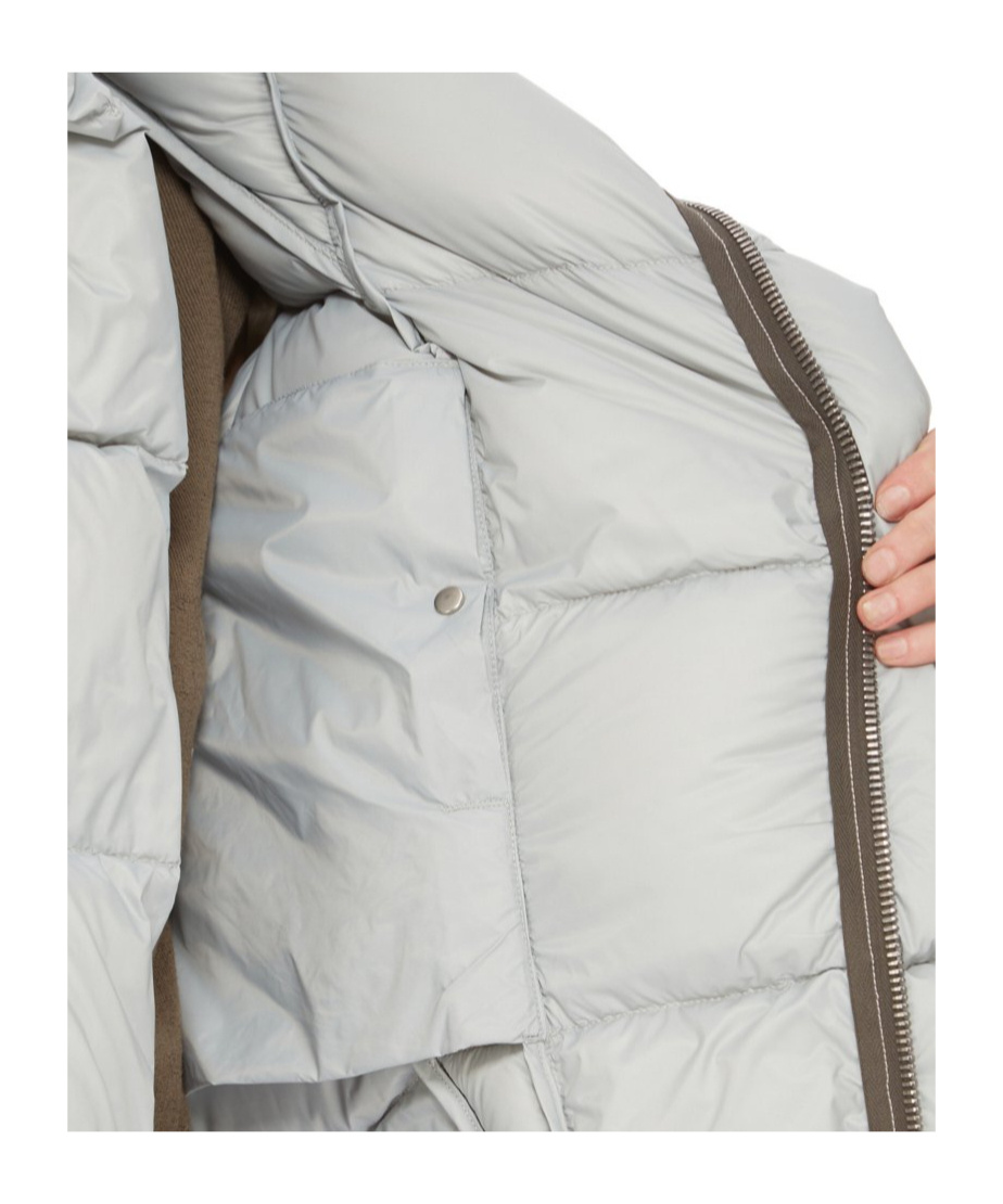 Rick Owens Blue Porterville Naska Down Jacket In Gray