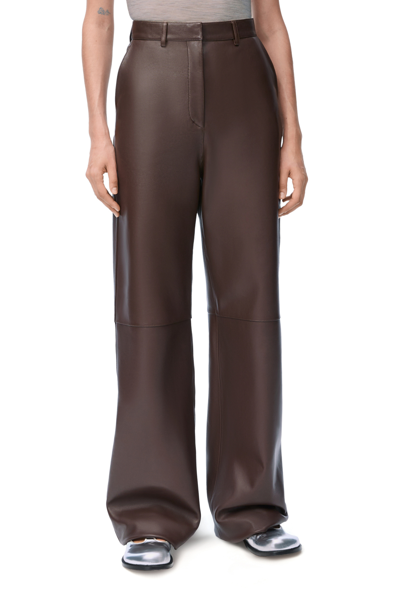 Loewe Belt-loop Casual Pants In Chocolate Brown