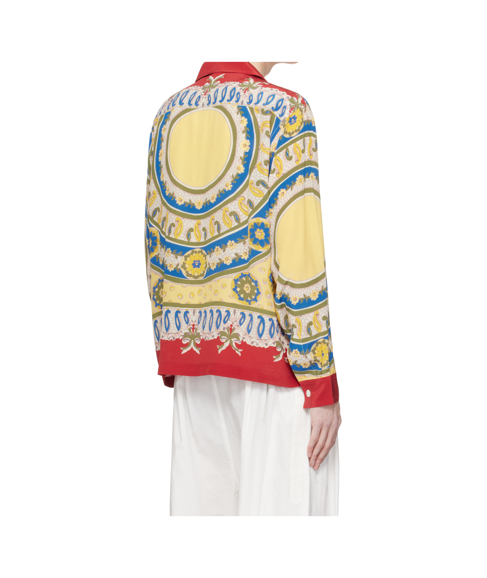 Bode Bricolage Long Sleeve Shirt In Multicolor