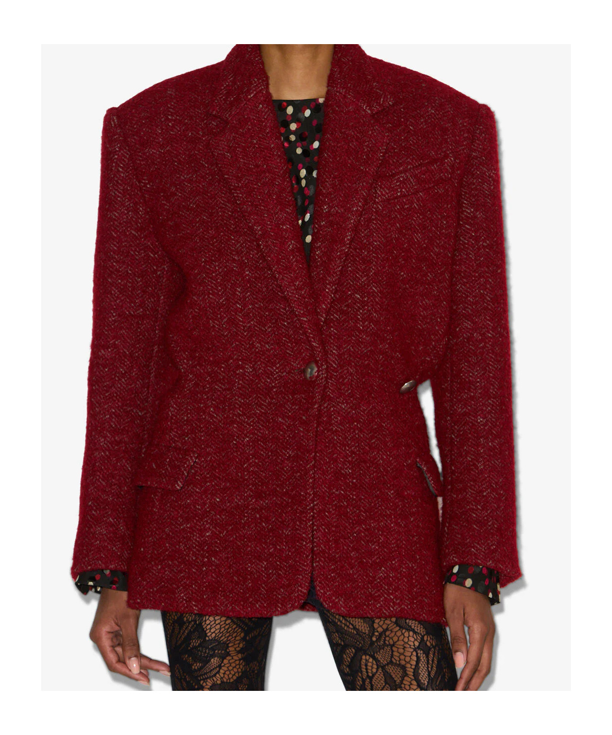 Isabel Marant Gallie Coat In Red