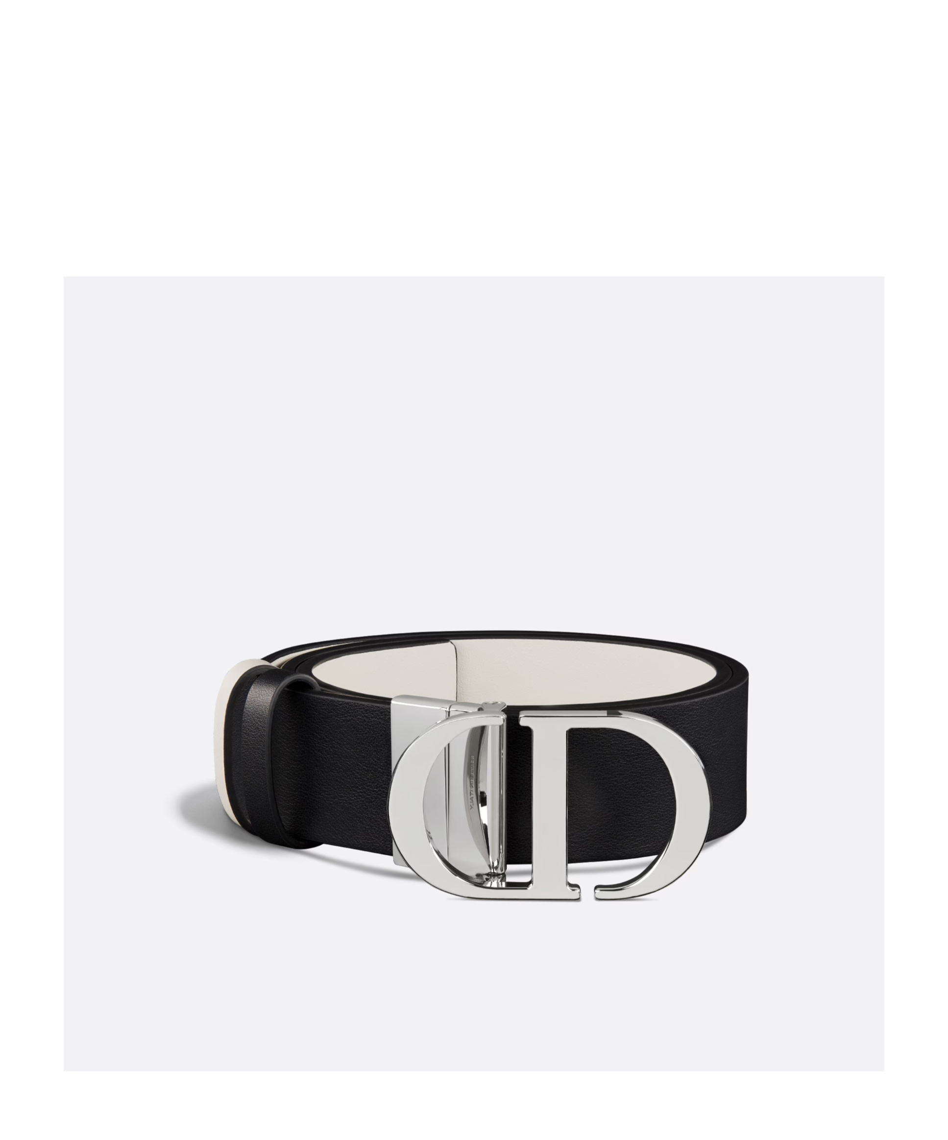 Dior 30 Montaigne Double-sided Belt In Black