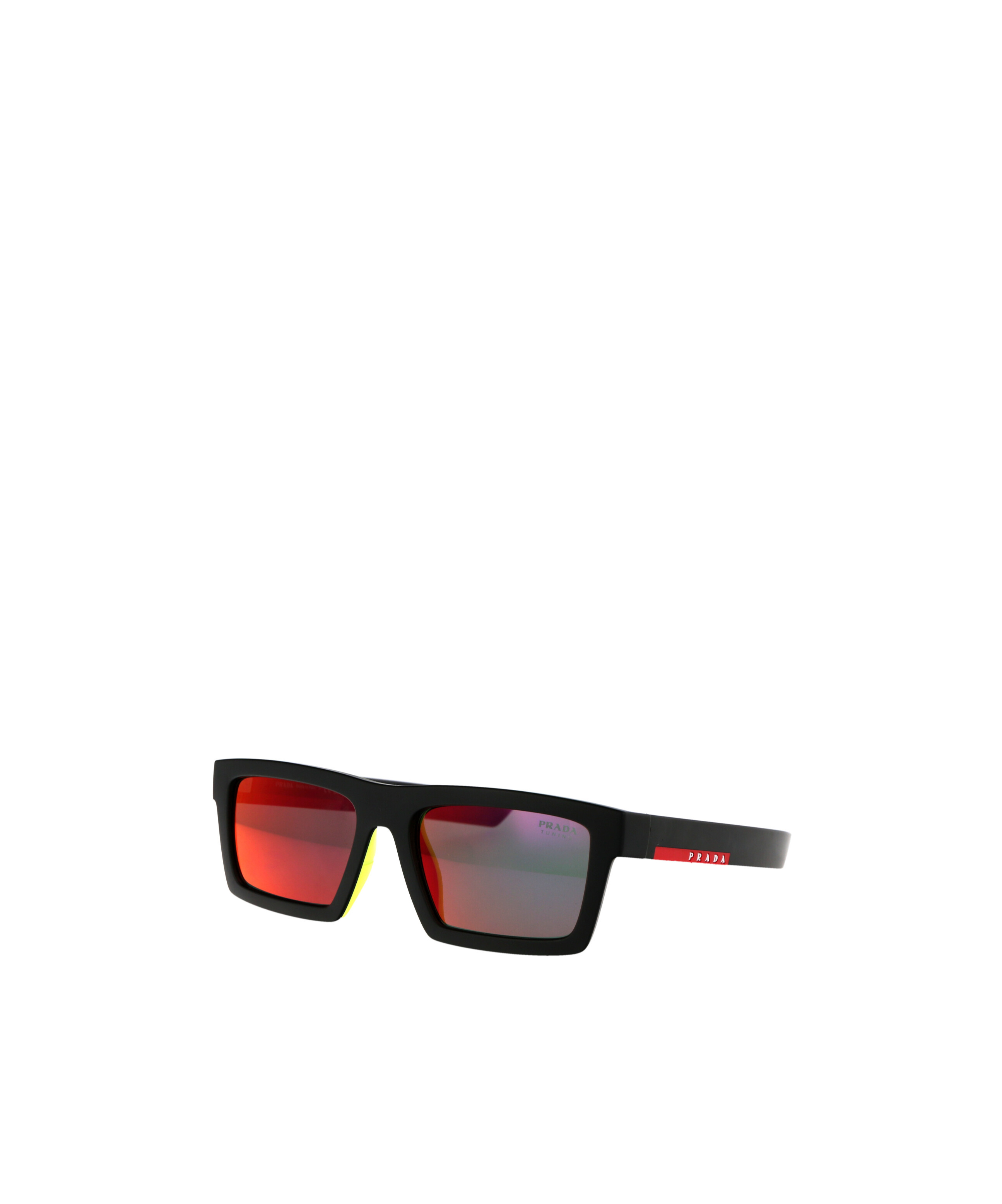 Prada Eyewear Rectangular Frame Sunglasses In Black