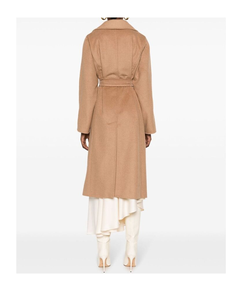 Max Mara Manuela Double-breasted Wool Coat In Brown