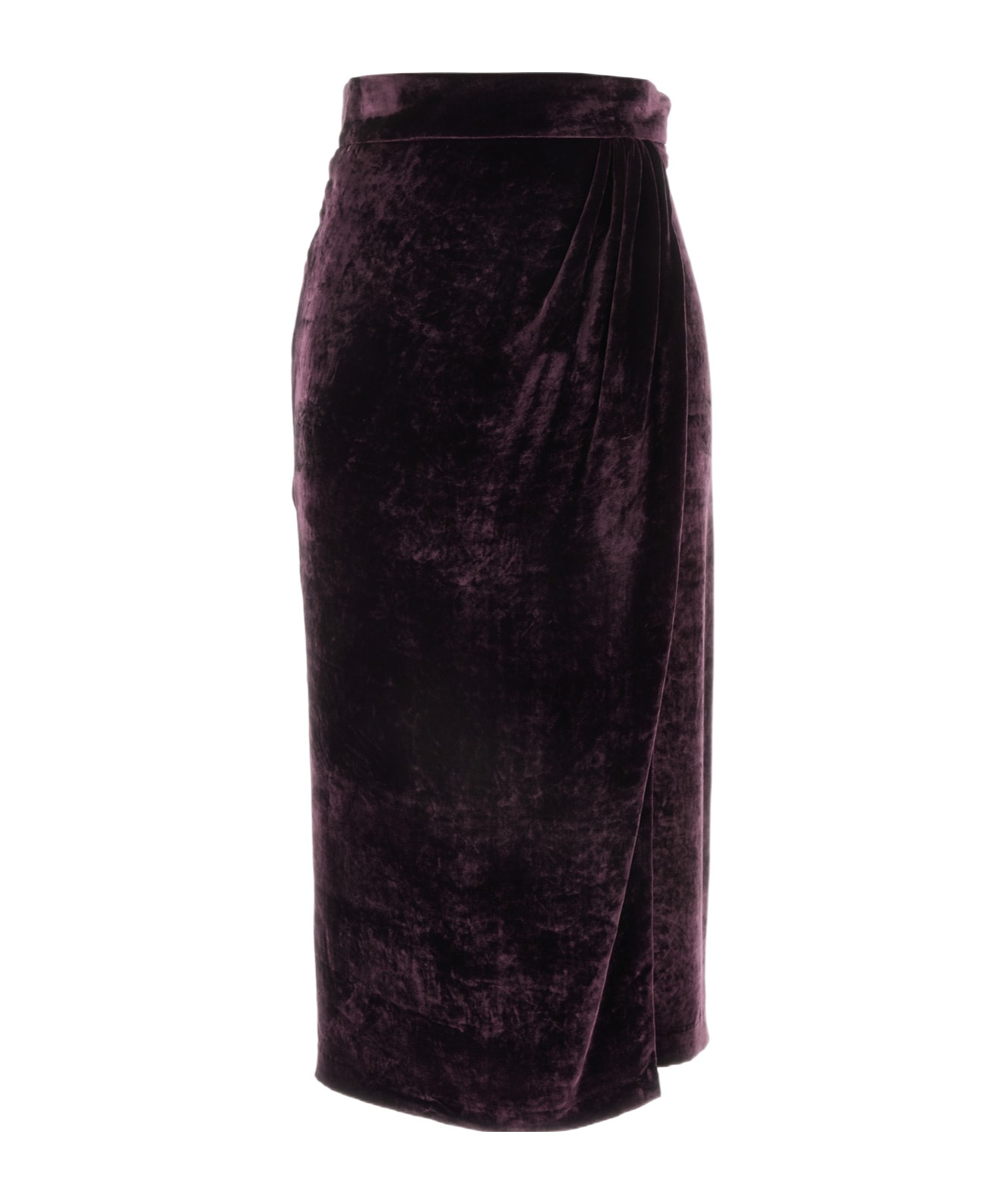 Blumarine Asymmetrical Skirt In Black