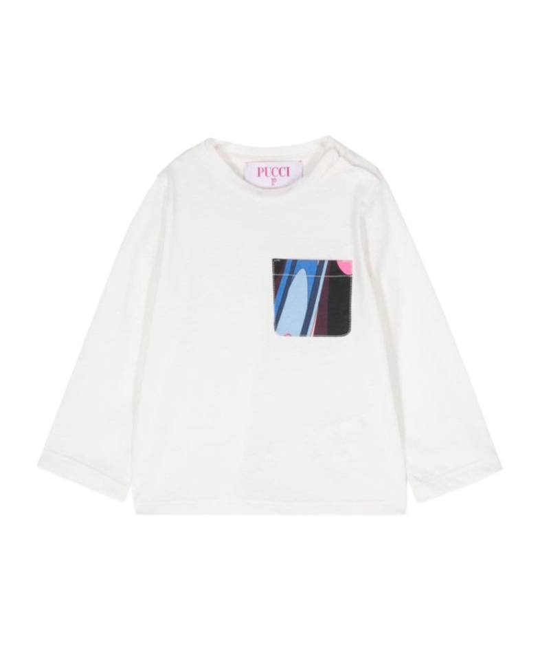 Pucci Vivara Patterned T-shirt In White