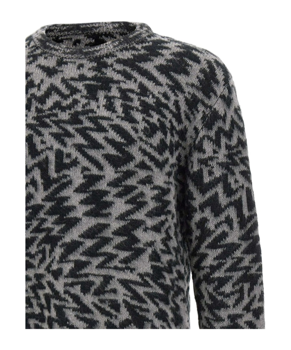 Laneus Wool Blend Sweater In Black