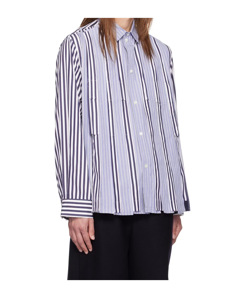 Sacai Long Sleeve Pleated Shirt