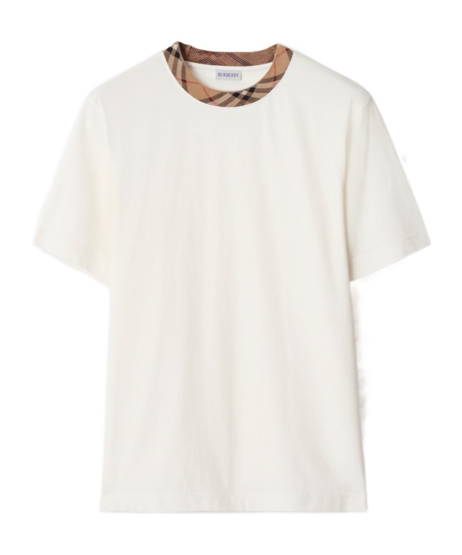Burberry Cotton T-shirt With Check