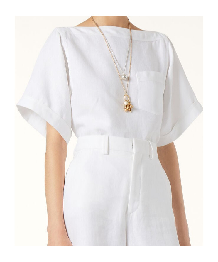Loro Piana Assen Short-sleeve Antiqua Linen Shirt In White