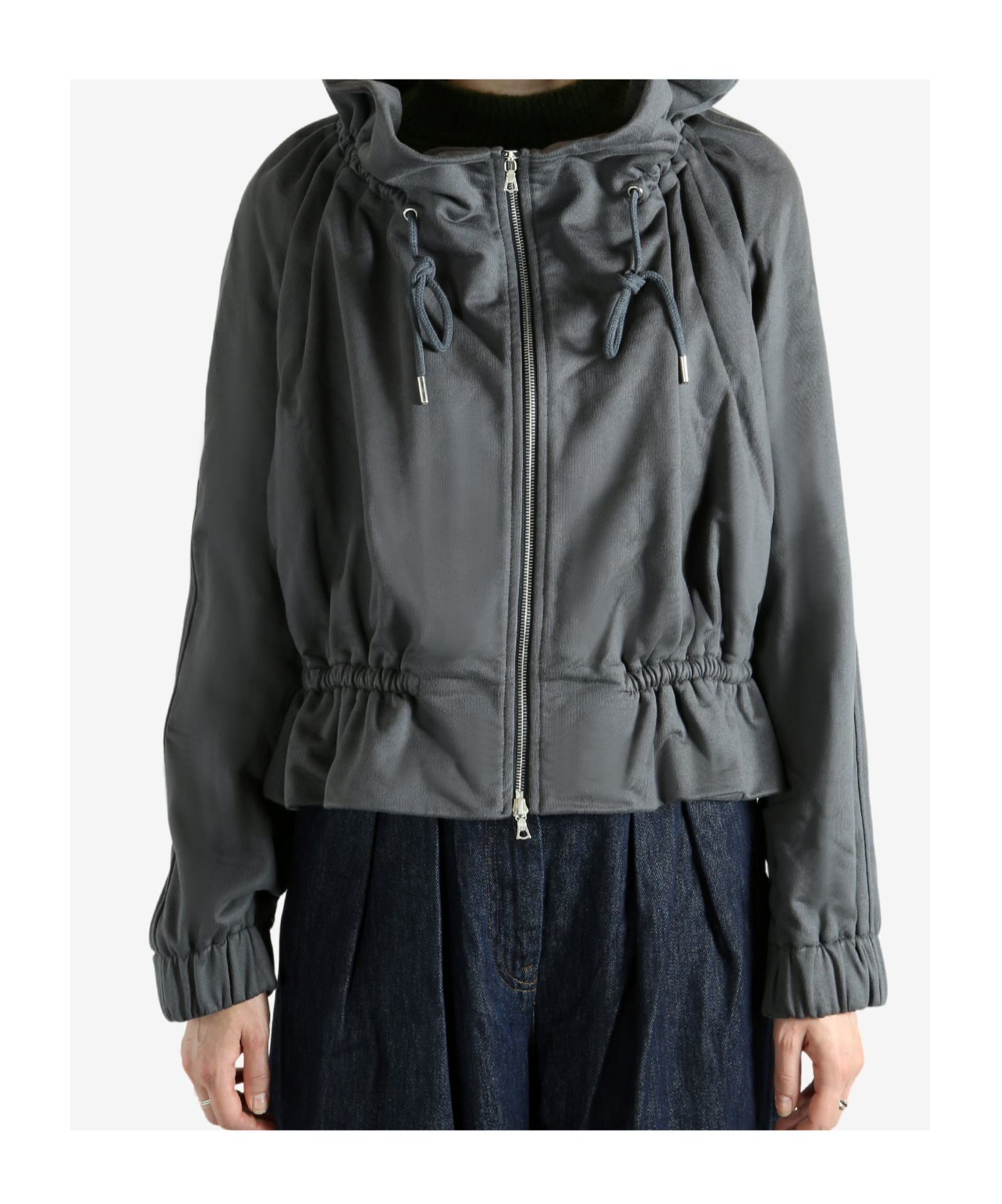 Dries Van Noten Long-sleeved Casual Jacket In Gray