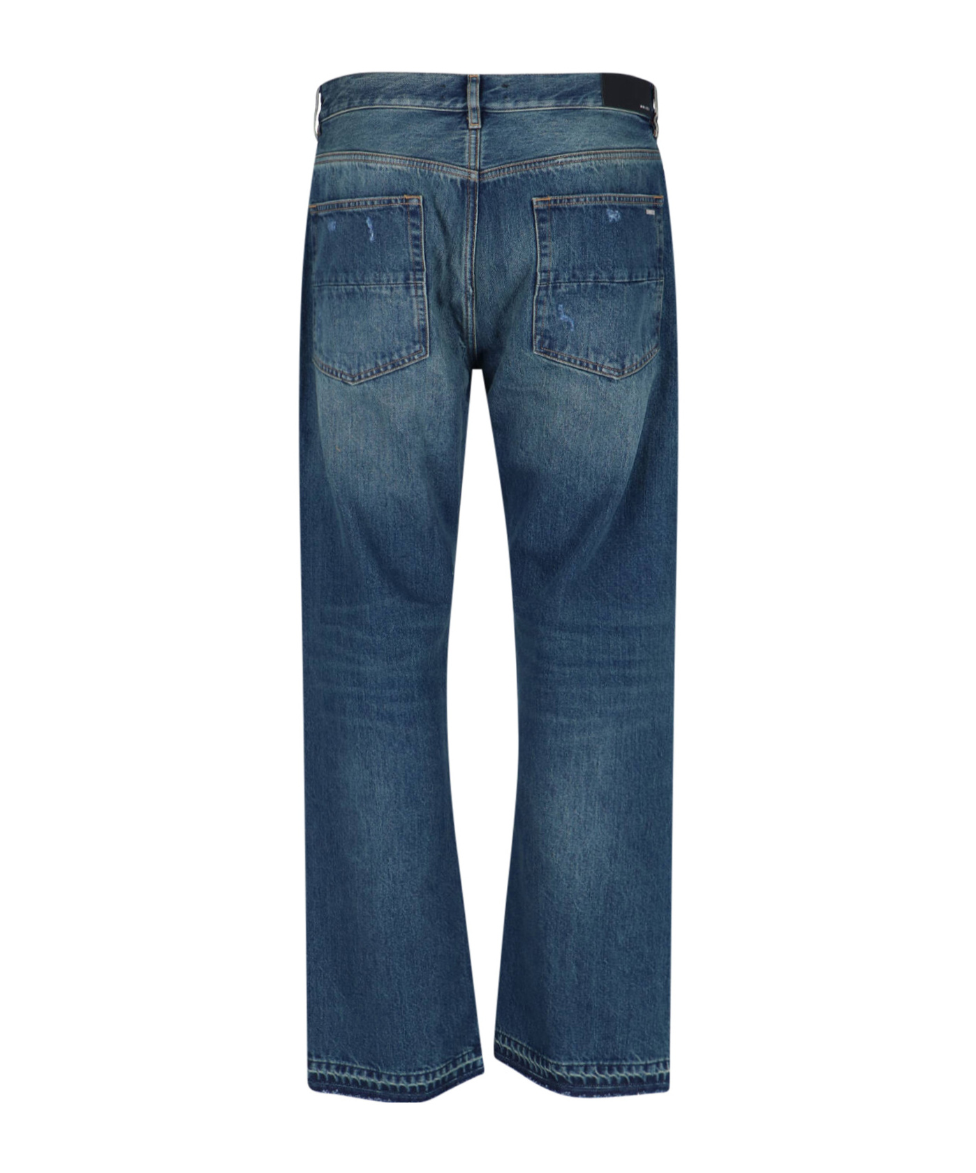 Amiri Jeans With Belt Loops In Blue