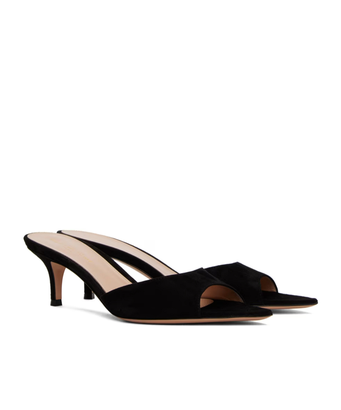 Gianvito Rossi 70mm Pointed-toe Suede Sandals In Black