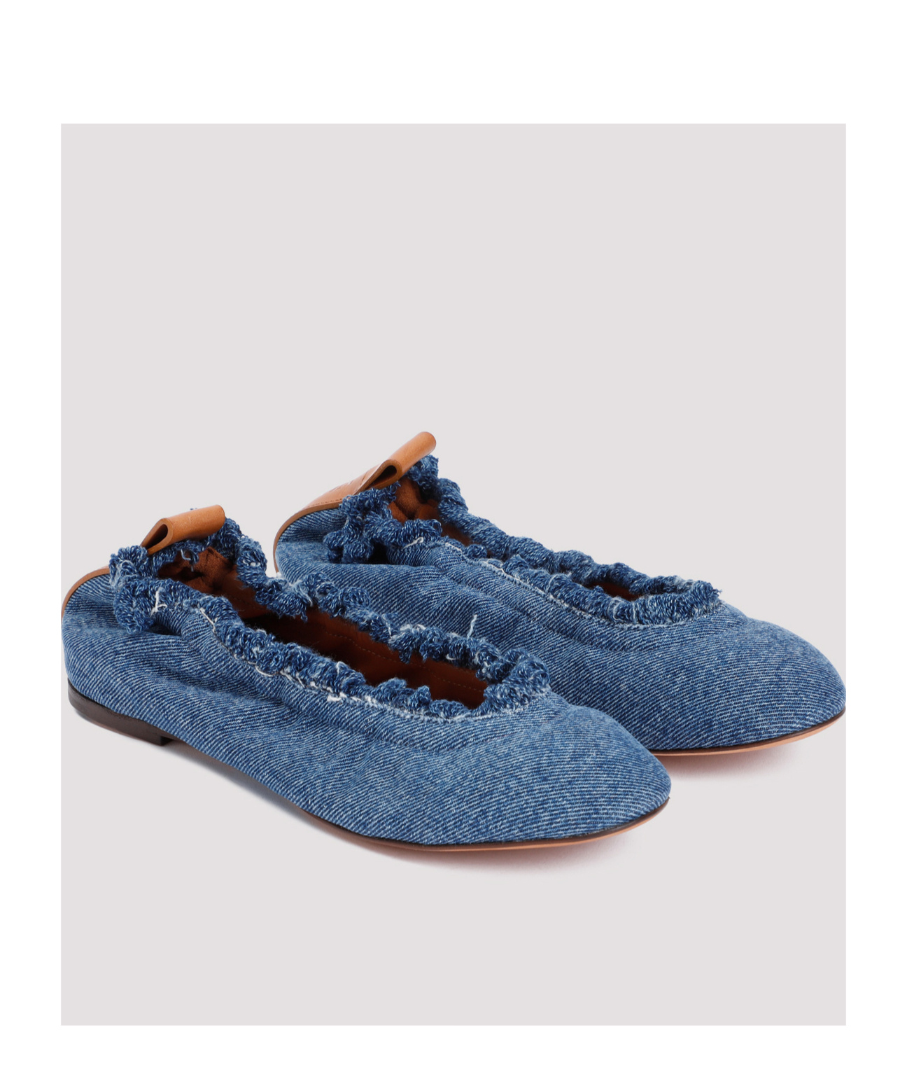 Lanvin La Ballerine En Denim Pour Femme In Blue