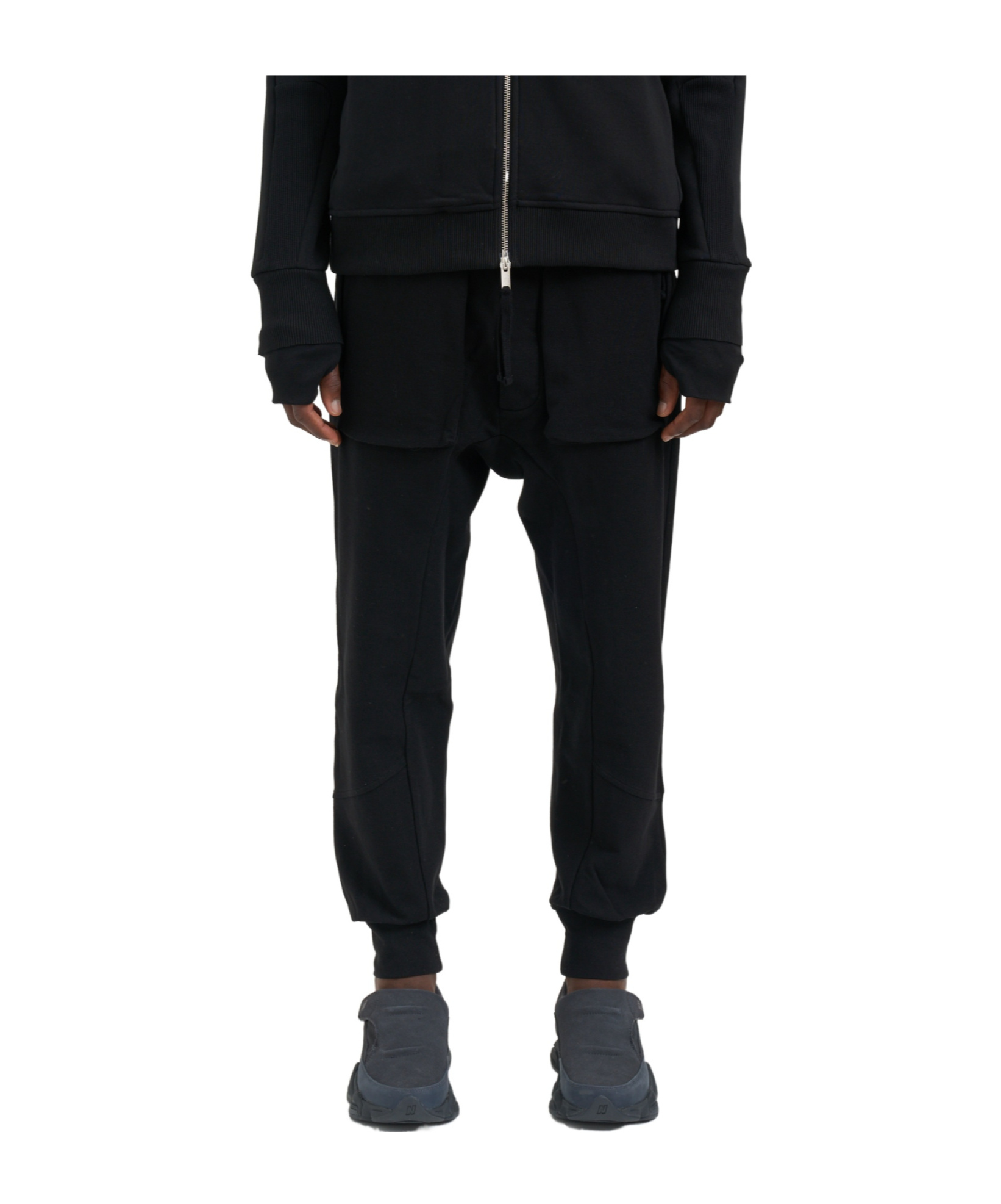 Thom Krom Pantalone Jogger In Cotone In Black